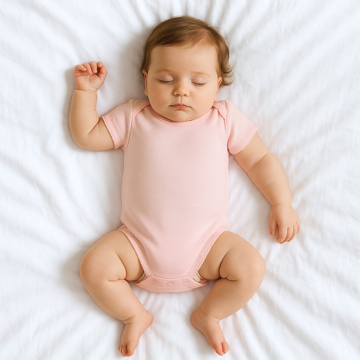 Essentials Solid Short Sleeve Bodysuit - Pink - Magnolia BabyBodysuit
