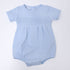 Essentials Solid Smocked Bubble - Blue - Magnolia BabyBubble
