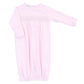 Essentials Solid Smocked Gown - Pink - Magnolia BabyGown