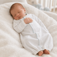 Essentials White Converter with Blue Trim - Magnolia BabyConverter Gown