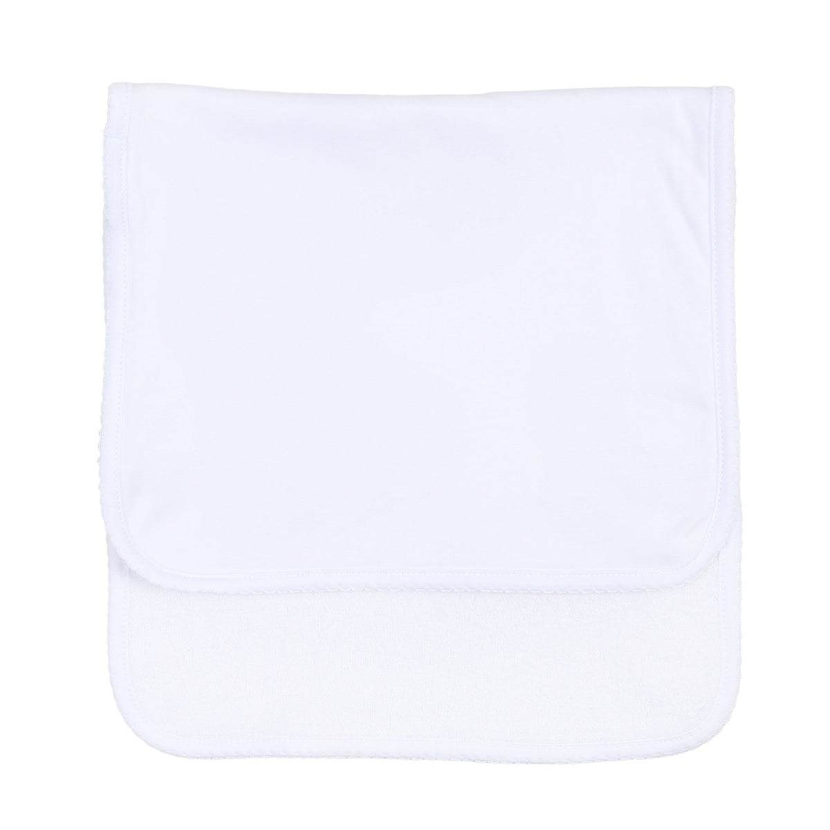 Essentials White Trim Burp Cloth - Magnolia BabyBurp Cloth