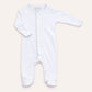 Magnolia Baby_Essentials White with Blue Trim Footie_2
