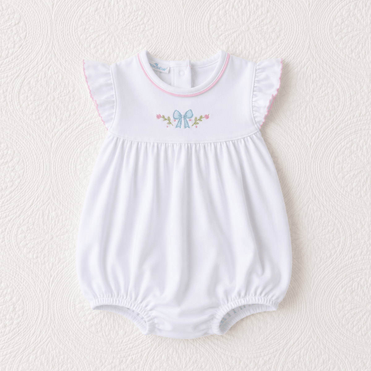 Evelyn's Classics Hand - Embroidered Bubble - Magnolia BabyBubble