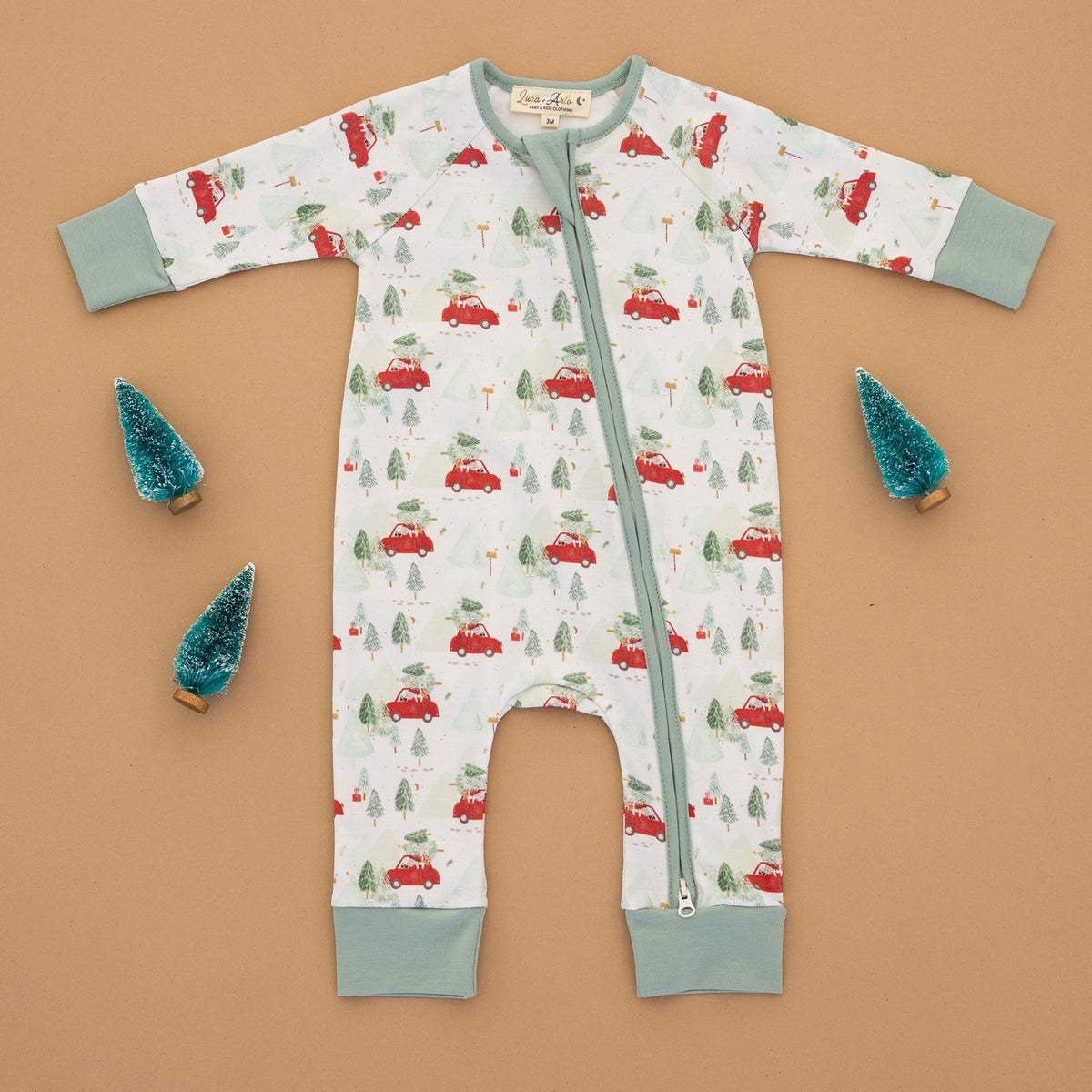 Luna and Arlo_Evergreen Express Zip Playsuit_1