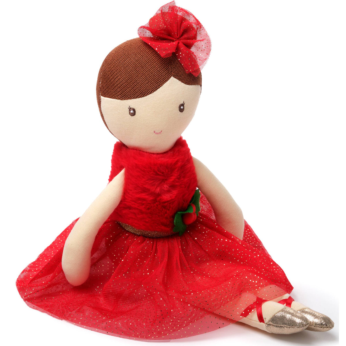 Evie Christmas Ballerina Doll - Magnolia BabySoft Toy
