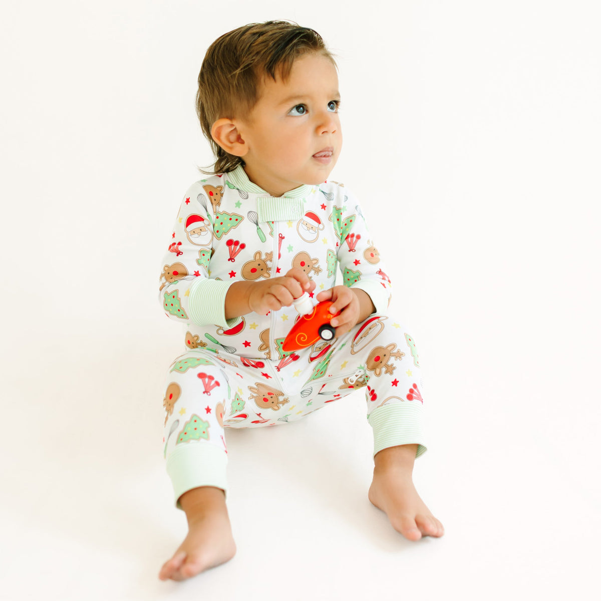 Festive Treats Zip Pajamas - Magnolia BabyZipper Pajamas