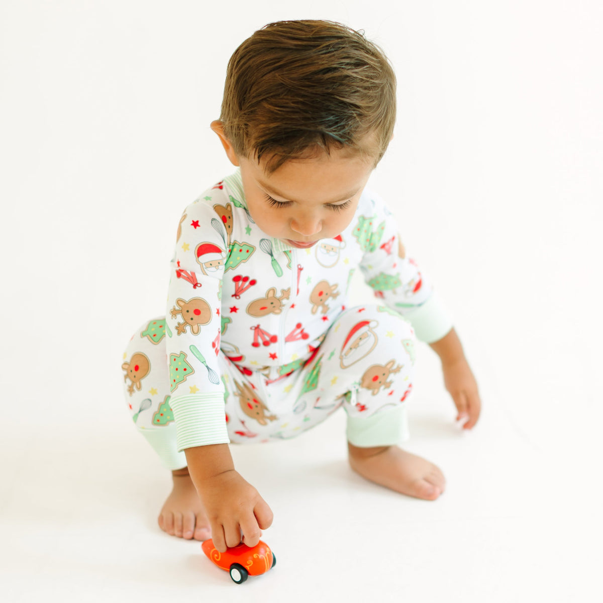 Festive Treats Zip Pajamas - Magnolia BabyZipper Pajamas