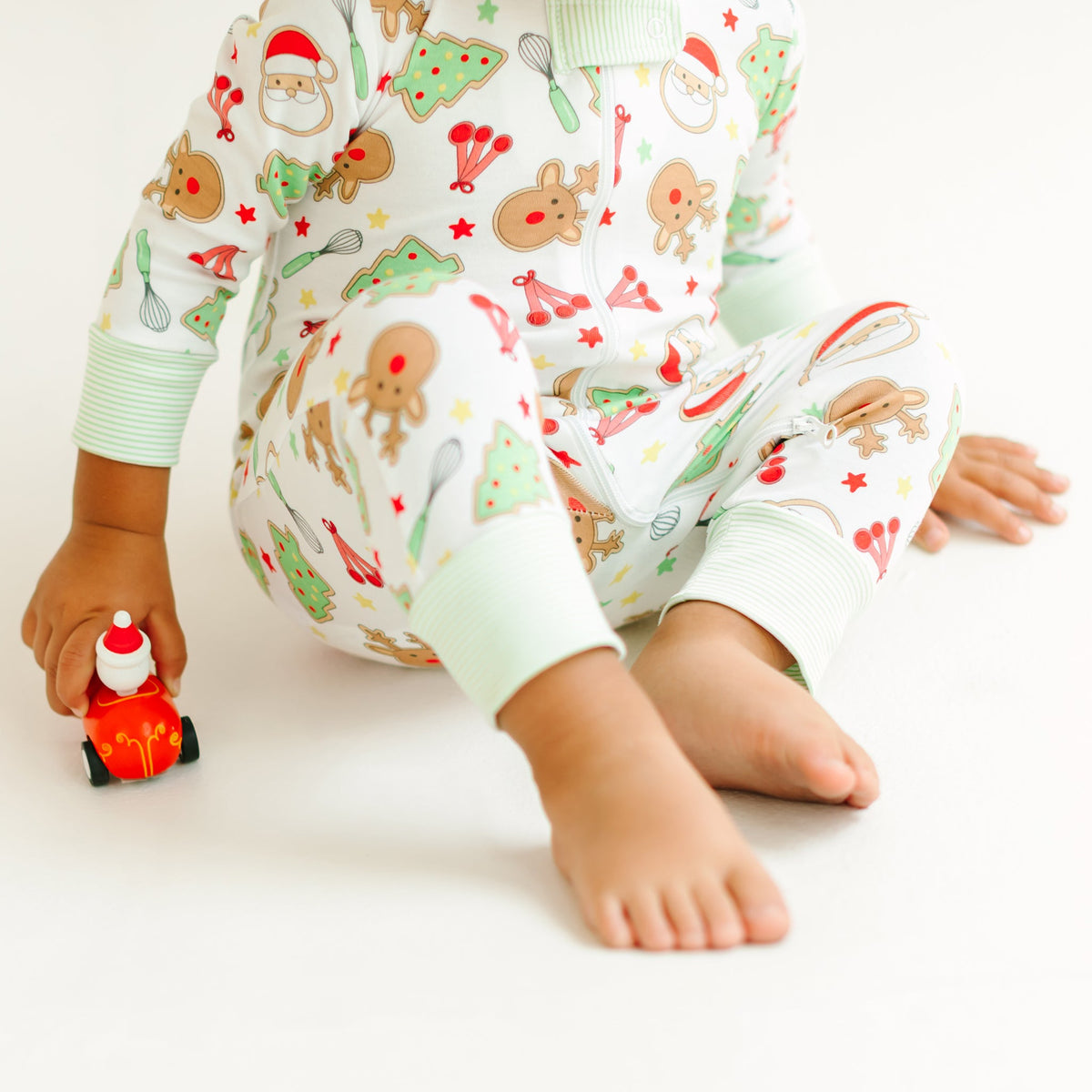 Festive Treats Zip Pajamas - Magnolia BabyZipper Pajamas
