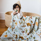 1canoe2 | One Canoe Two Paper Co._Flora & Fauna Baby Swaddle_1
