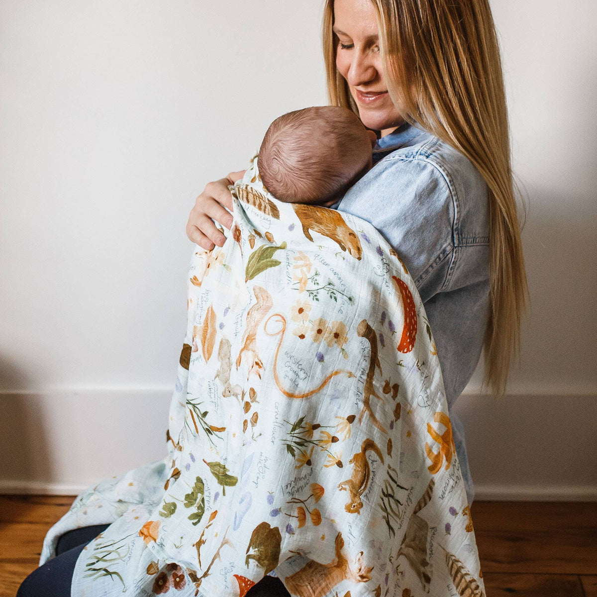 1canoe2 | One Canoe Two Paper Co._Flora & Fauna Baby Swaddle_6