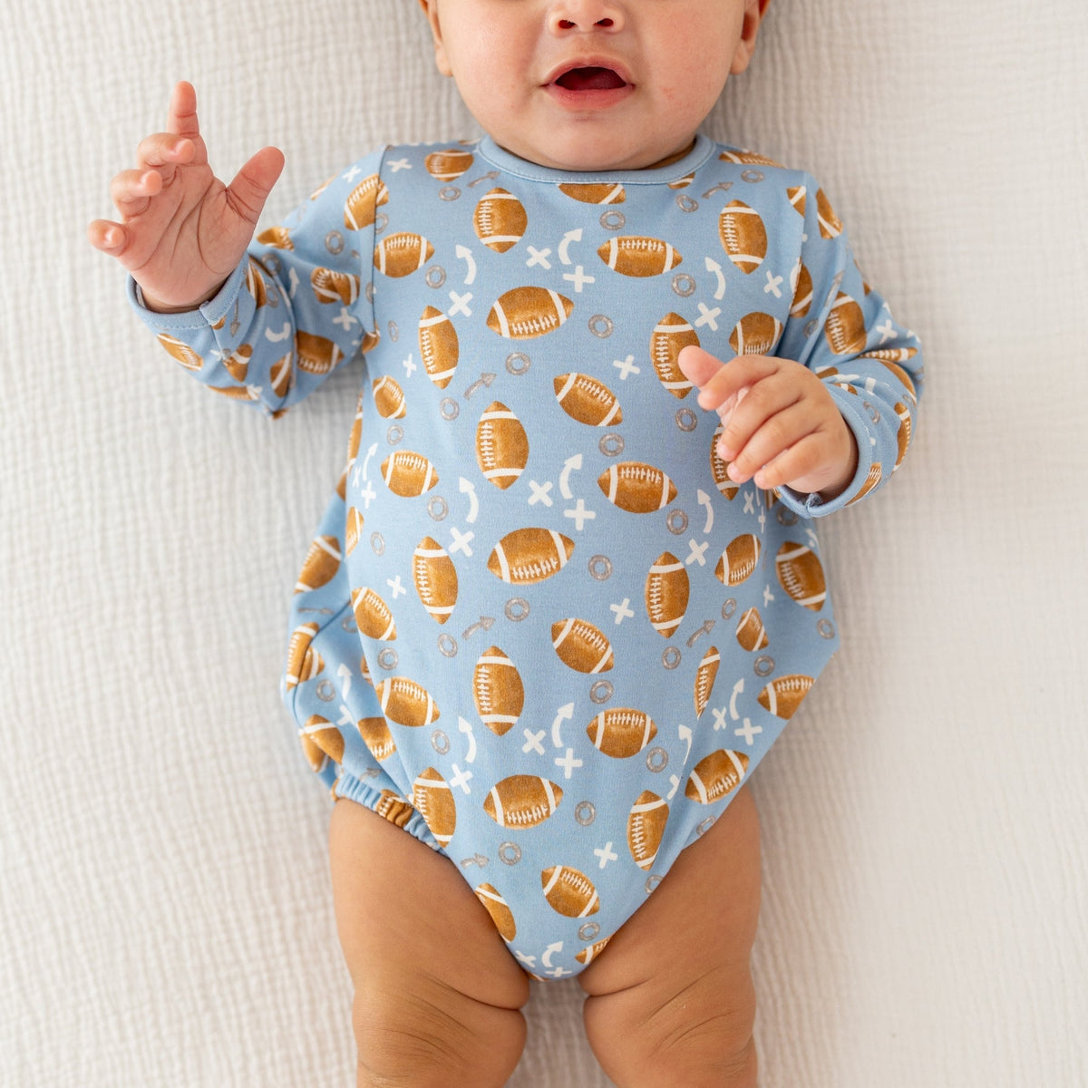 Luna and Arlo_Football Days Long Sleeve Bubble - Sky_3
