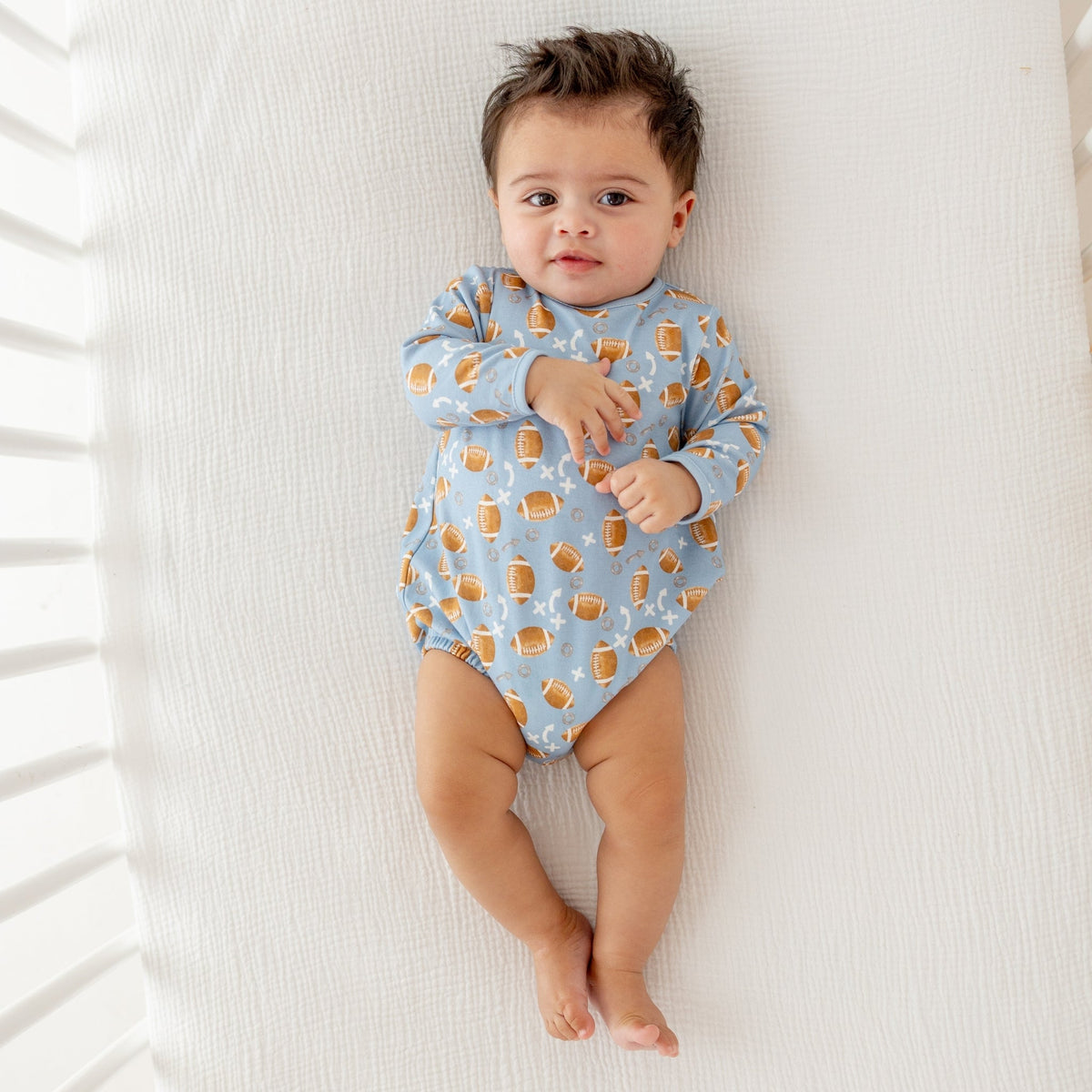 Luna and Arlo_Football Days Long Sleeve Bubble - Sky_2
