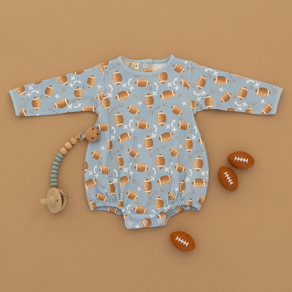 Luna and Arlo_Football Days Long Sleeve Bubble - Sky_5