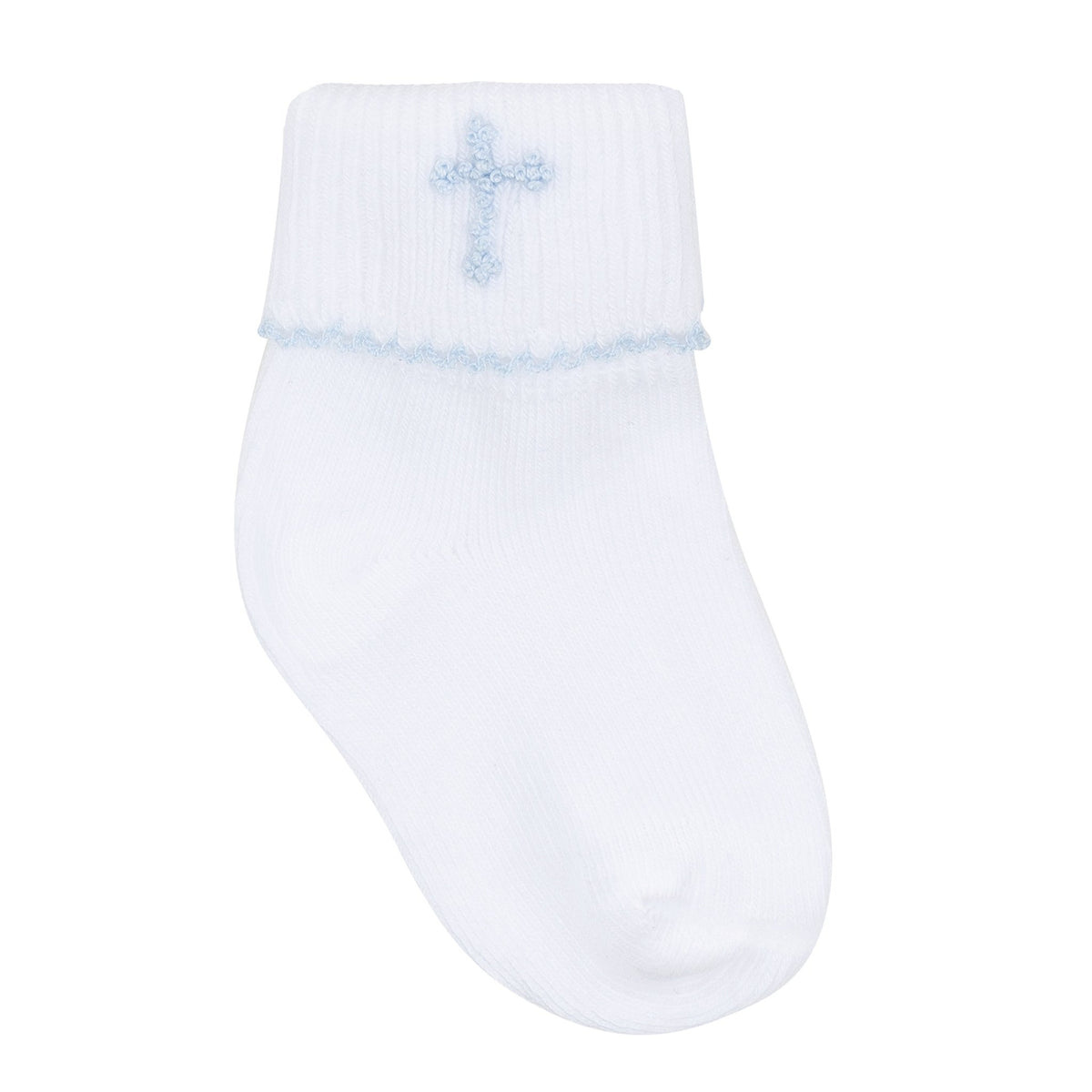 Magnolia Baby_Forever Blessed Hand-Embroidered Boy Socks_1