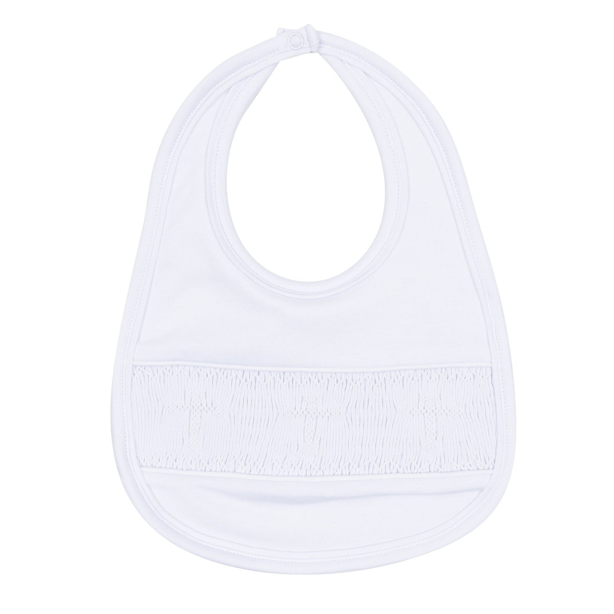 Magnolia Baby_Forever Blessed Smocked Bib - White_1