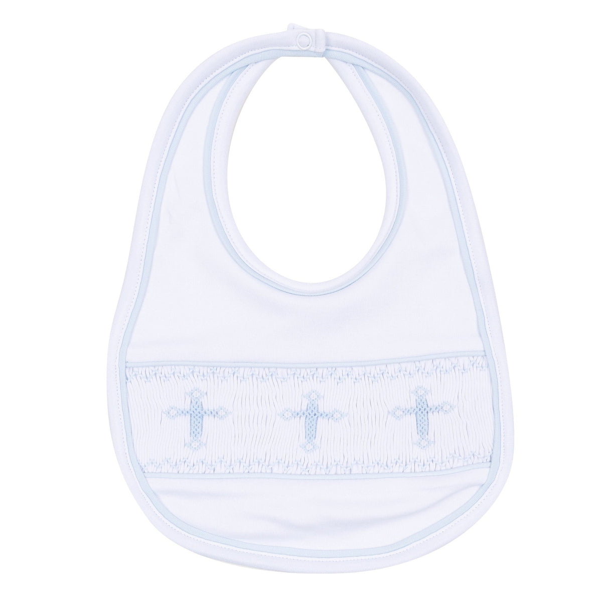Magnolia Baby_Forever Blessed Smocked Boy Bib_1