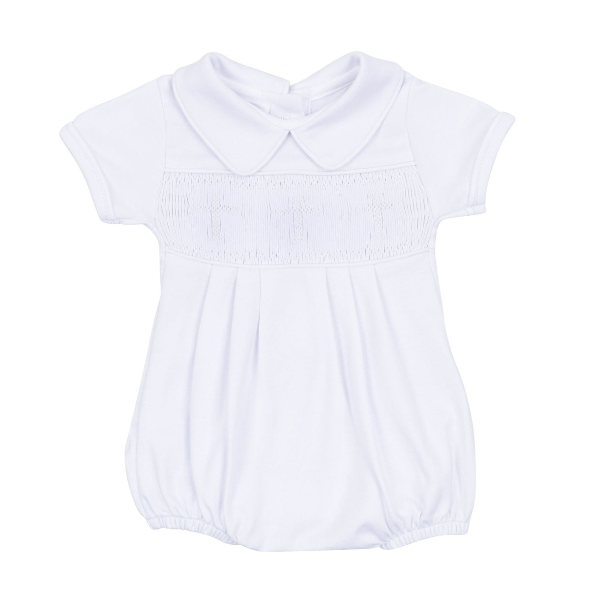 Magnolia Baby_Forever Blessed Smocked Boy Bubble - White_2