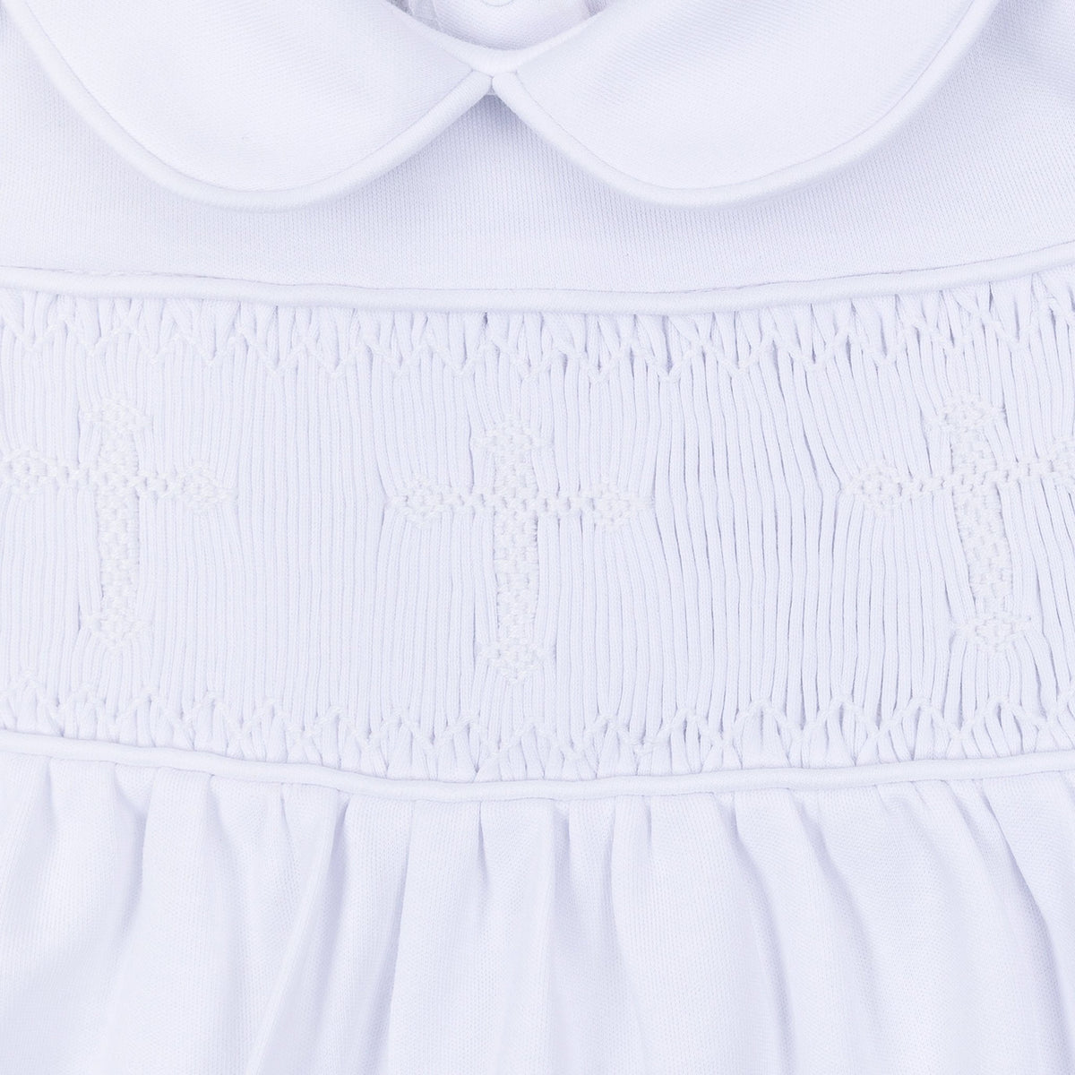 Magnolia Baby_Forever Blessed Smocked Girl Bubble - White_3
