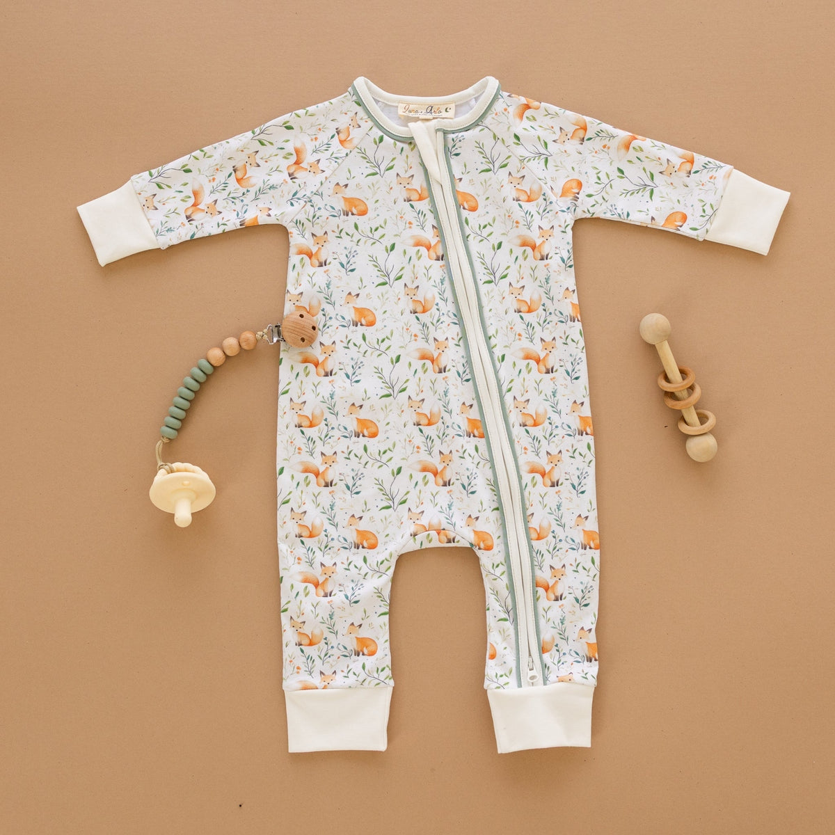 Luna and Arlo_Fox Tales Zip Playsuit_1
