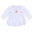Frosted Wonderland Collared Ruffle Long Sleeve Bubble - Pink - Magnolia BabyBubble