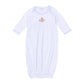 Frosted Wonderland Embroidered Gathered Gown - Light Blue - Magnolia BabyGown