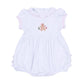 Frosted Wonderland Embroidered Ruffle Short Sleeve Bubble - Pink - Magnolia BabyBubble