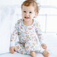 Frosted Wonderland Long Pajamas - Light Blue - Magnolia BabyLong Pajamas