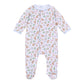 Frosted Wonderland Print Footie - Light Blue - Magnolia BabyFootie