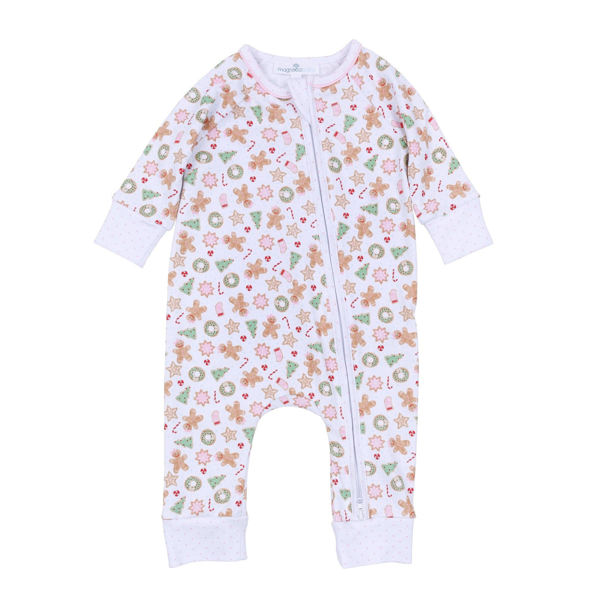 Frosted Wonderland Print Zip Playsuit - Pink - Magnolia BabyPlaysuit