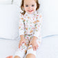 Frosted Wonderland Zip Pajamas - Pink - Magnolia BabyZipper Pajamas