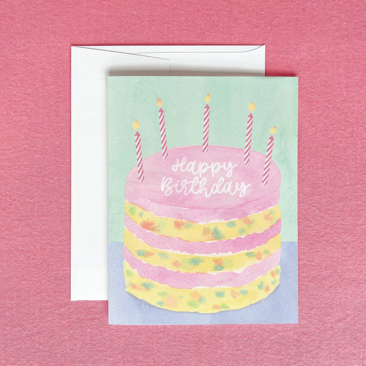 Funfetti Birthday Cake Greeting Card - Magnolia BabyStationery