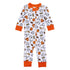 Future Draft Picks Zip Pajamas - Orange White - Magnolia BabyZipper Pajamas