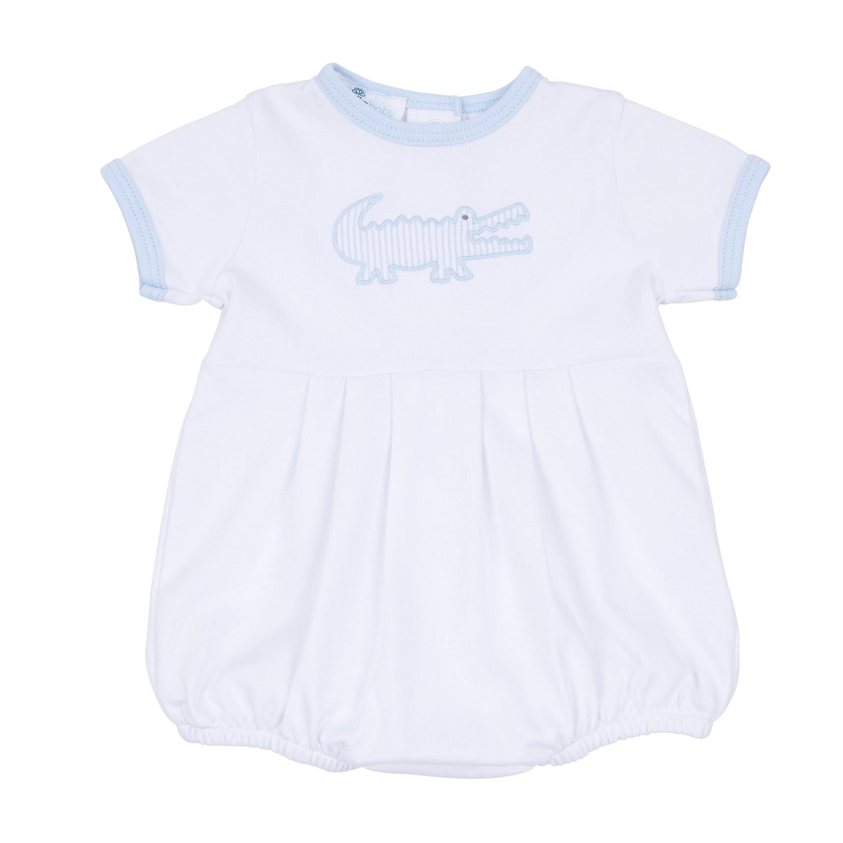 Gator Applique Bubble - Light Blue - Magnolia BabyBubble