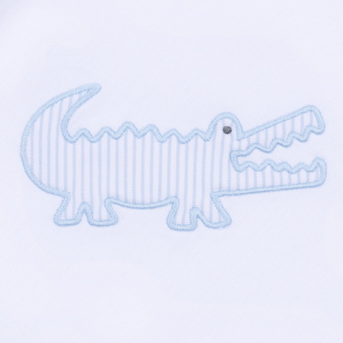 Gator Applique Collared Bubble - Light Blue - Magnolia BabyBubble