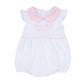 Gator Applique Collared Bubble - Pink - Magnolia BabyBubble