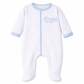 Gator Applique Footie - Light Blue - Magnolia BabyFootie