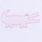 Gator Applique Ruffle Bubble - Pink - Magnolia BabyBubble
