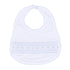 Magnolia Baby_George Smocked Bib - White Light Blue_1