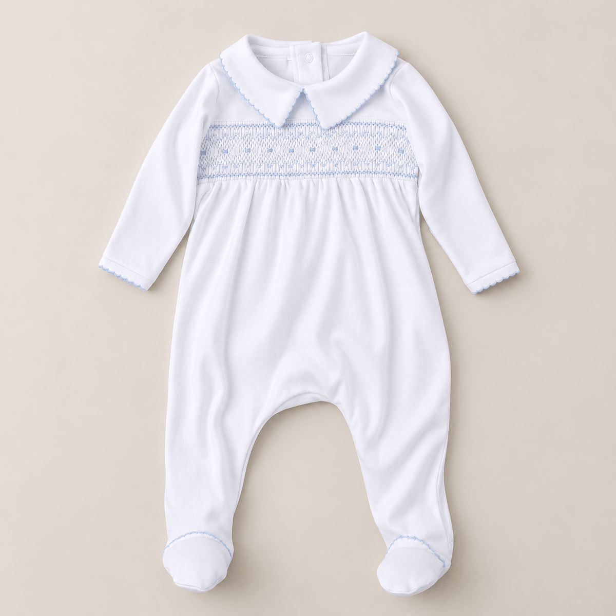 Magnolia Baby_George Smocked Footie_2