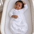 Magnolia Baby_George Smocked Gown - White Light Blue_1