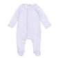 Gingham Dots Footie in Pink - Magnolia BabyFootie