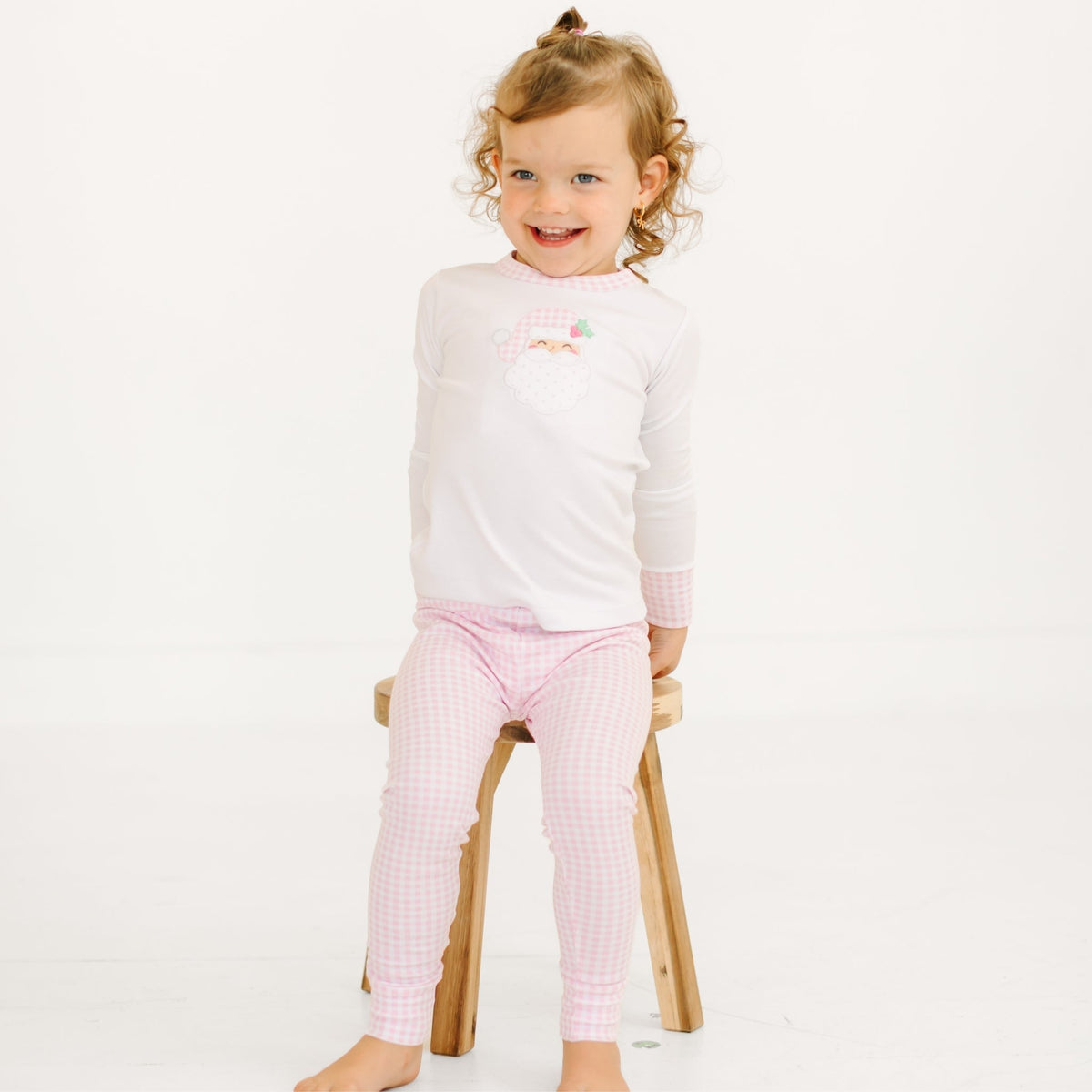 Magnolia Baby_Girl Christmas Pajamas Gift Set - Sweet St. Nick_2