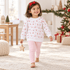 Magnolia Baby_Girl Playwear Set - Jolly Ribbons Sweatshirt + Pink Leggings_1