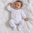 Magnolia Baby_Grace Bishop Footie - White Pink_1