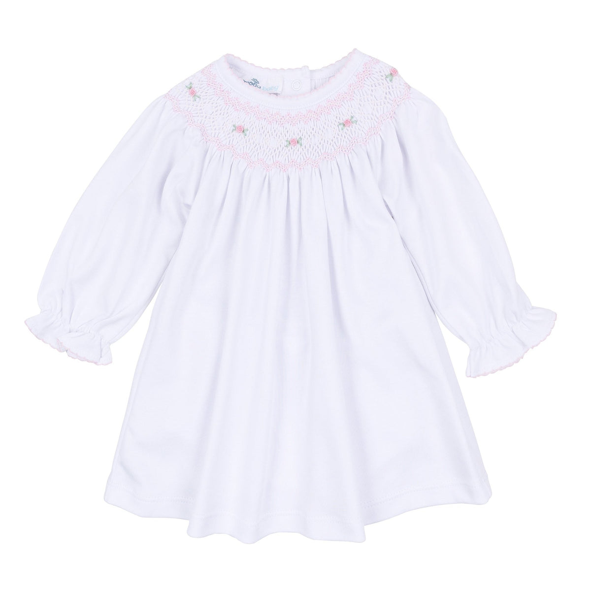 Magnolia Baby_Grace Bishop Long Sleeve Dress - White Pink_1