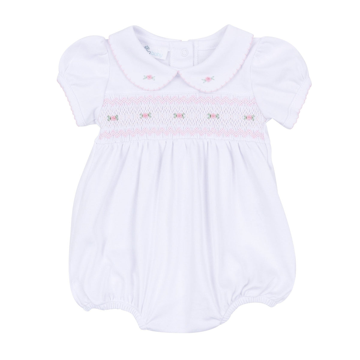 Magnolia Baby_Grace Smocked Short Sleeve Bubble_2