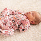 Halloween Hounds Ruffle Zip Footie - Dusty Rose - Magnolia BabyFootie