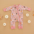 Halloween Hounds Zip Playsuit - Dusty Rose - Magnolia BabyPlaysuit