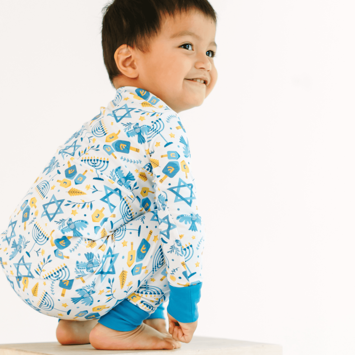 Hanukkah Nights Long Pajamas - Magnolia BabyLong Pajamas