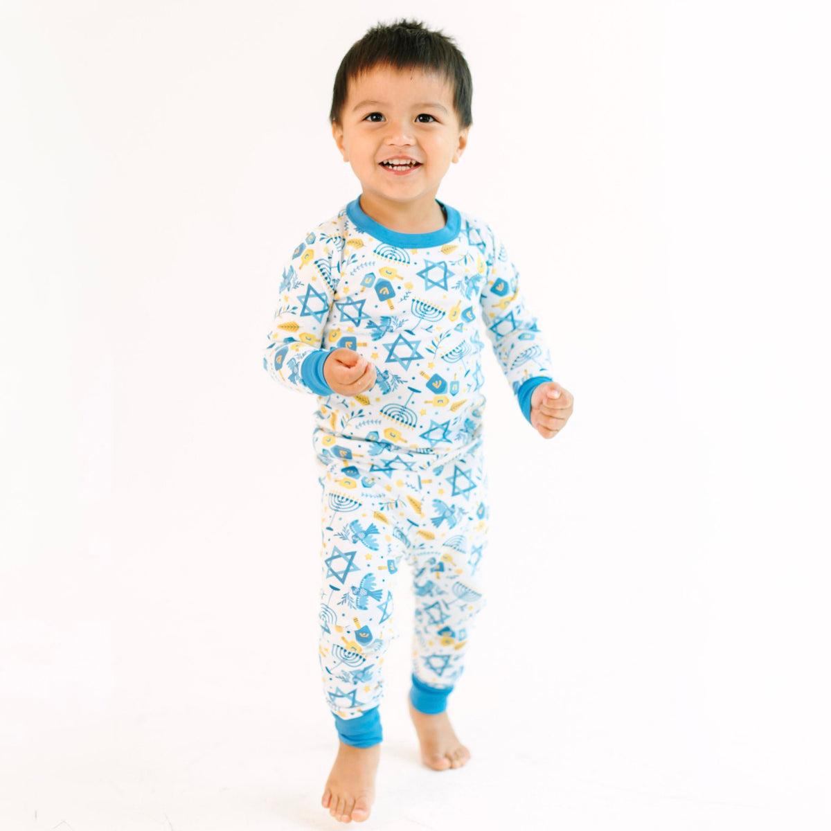 Hanukkah Nights Long Pajamas - Magnolia BabyLong Pajamas